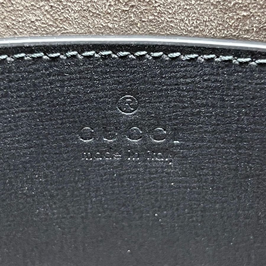 GUCCI 98新 黑花Supreme手拿包-5