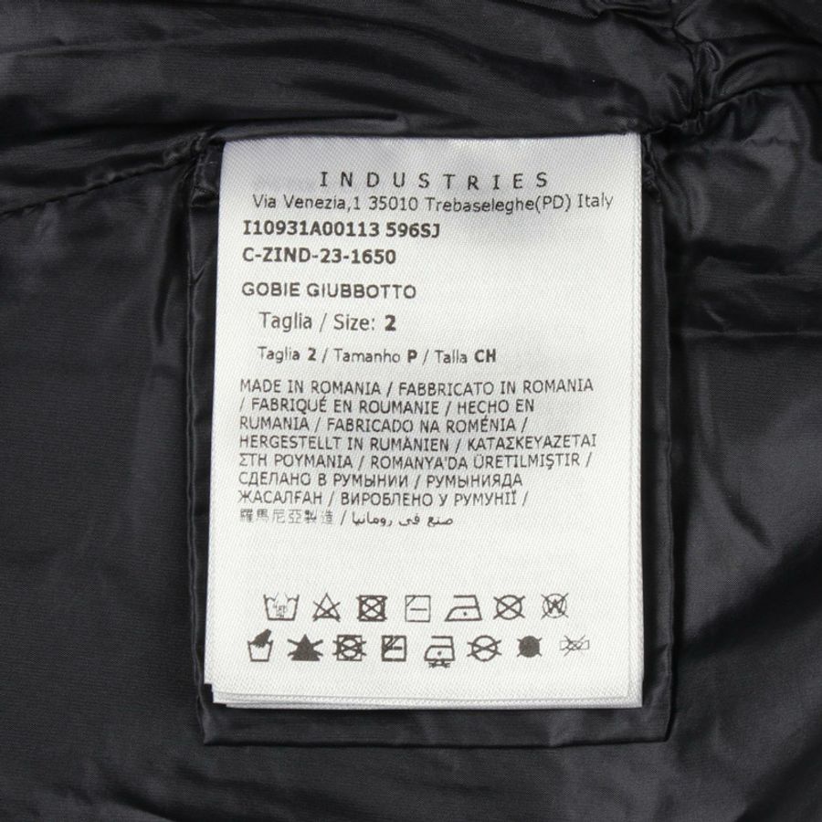 MONCLER GOBIE 女款短夾克,聚酯纖維/棉混紡,藏青色,二手-4