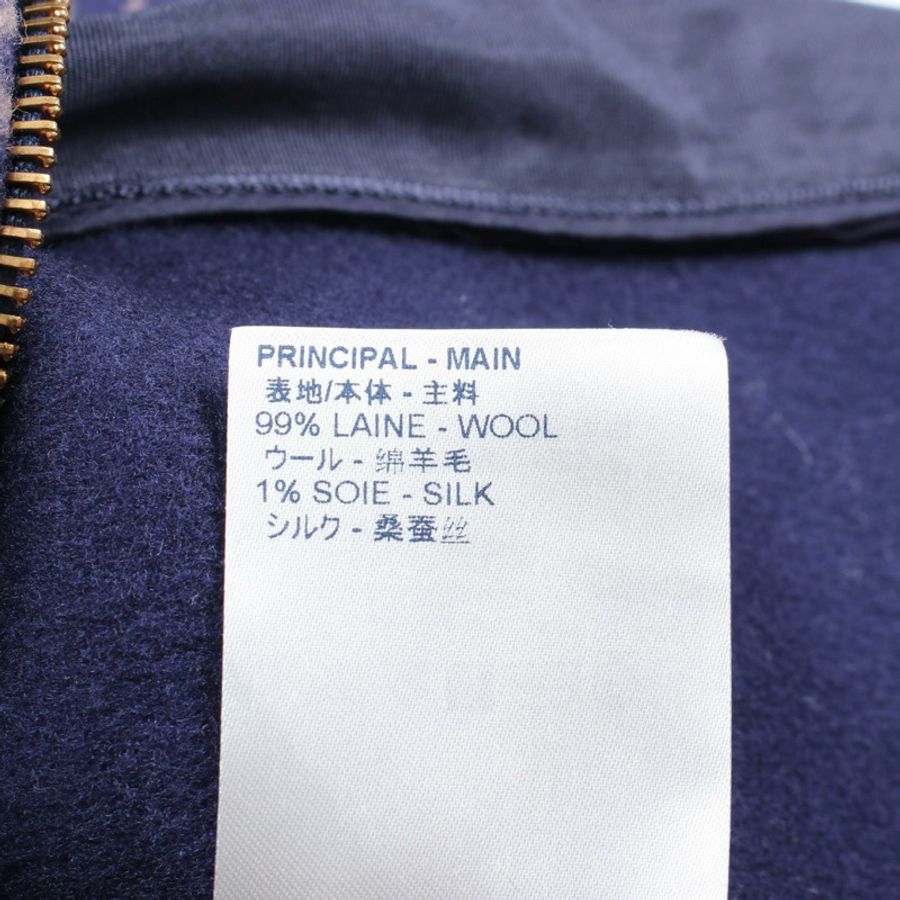 路易威登 Monogram 迷你裙 #36 PW201WQS3FISK01 羊毛海軍藍粉色二手女裝-3