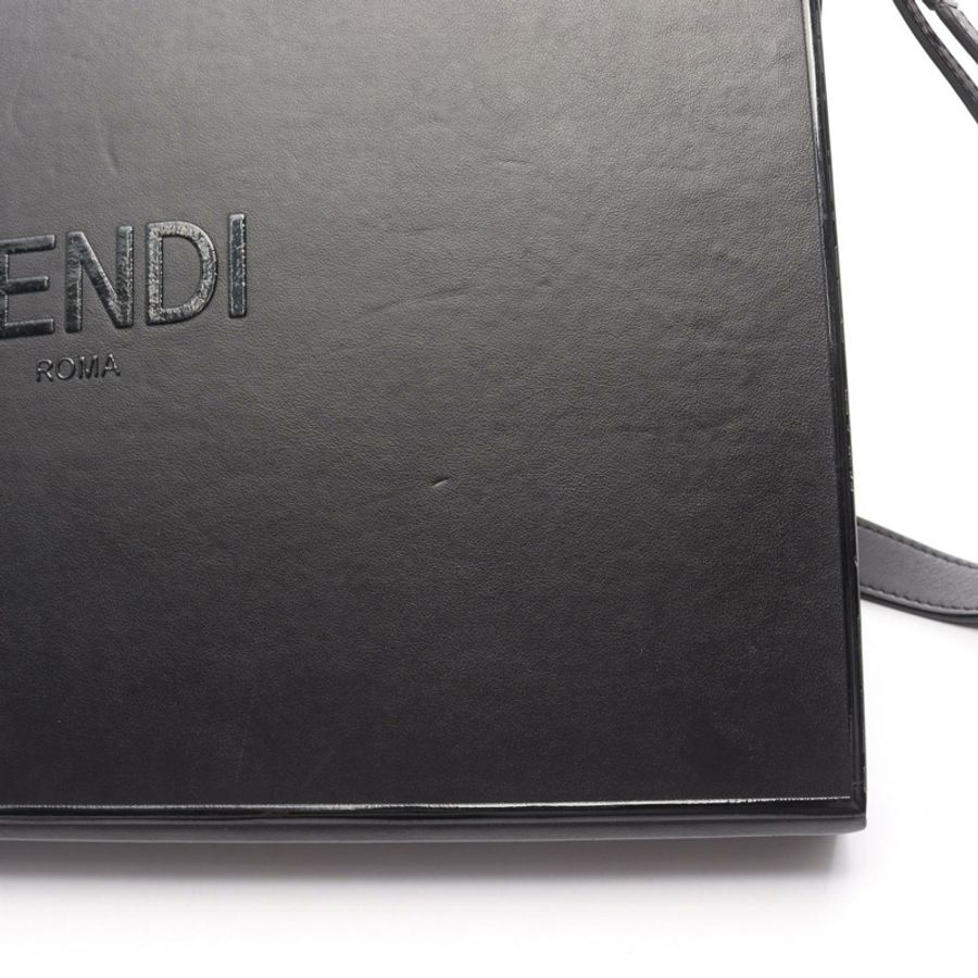 FENDI Messenger Box 斜背包單肩包 7VA523 黑色皮革 二手 男士-5