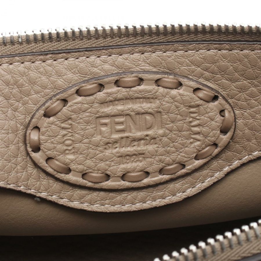 FENDI By the Way Selleria 迷你手提包 8BS098ASU2F04Y9 皮革 米色 全新 女士-3