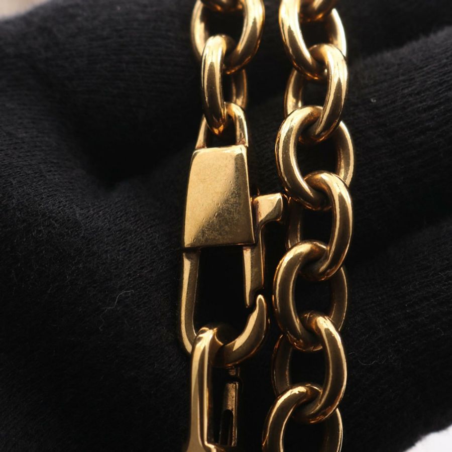 GUCCI 竹紋單肩包 269927 皮革毛皮 卡其色 二手 女士-9
