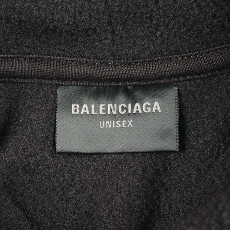 BALENCIAGA 連帽衫 821861 聚酯纖維 黑色 二手 男女通用-2