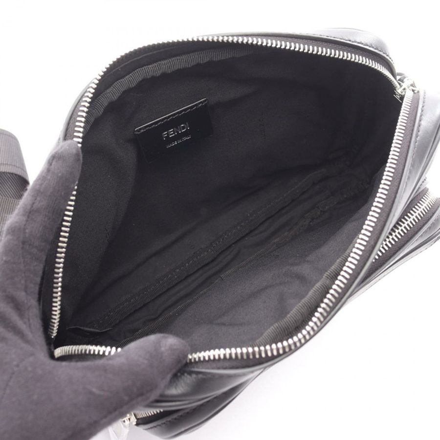FENDI Shadow Diagonal Duo 相機包/肩背包 7VA607APDO F0GXN 皮革 黑色 全新 女士-2