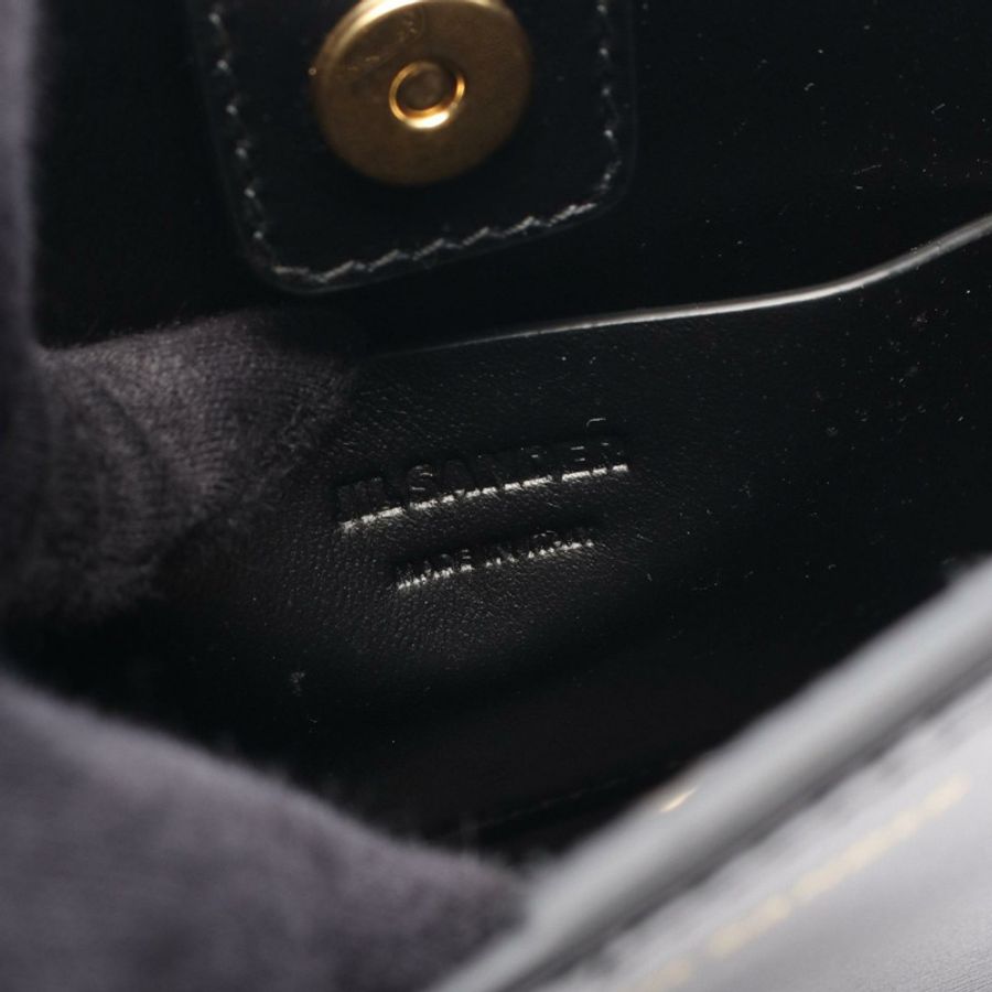 JIL SANDER TANGLE SMALL 單肩斜背包 J07WG0001P4841001 皮革 黑色-3