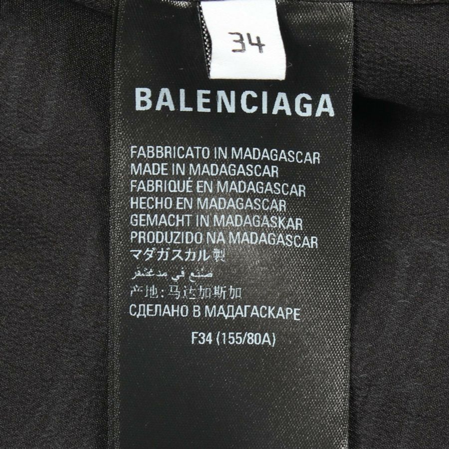 BALENCIAGA 其他黑色絲質男士上衣(二手)-4