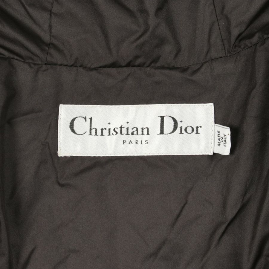 Christian Dior 迷彩連帽絎縫短外套 其他外套 057C21A2966 聚酯纖維 海軍藍 二手 女款-2