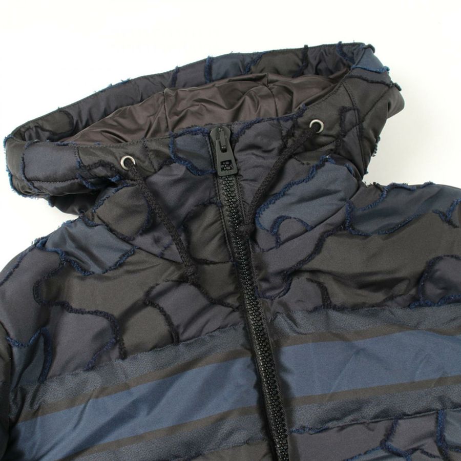 Christian Dior 迷彩連帽絎縫短外套 其他外套 057C21A2966 聚酯纖維 海軍藍 二手 女款-4