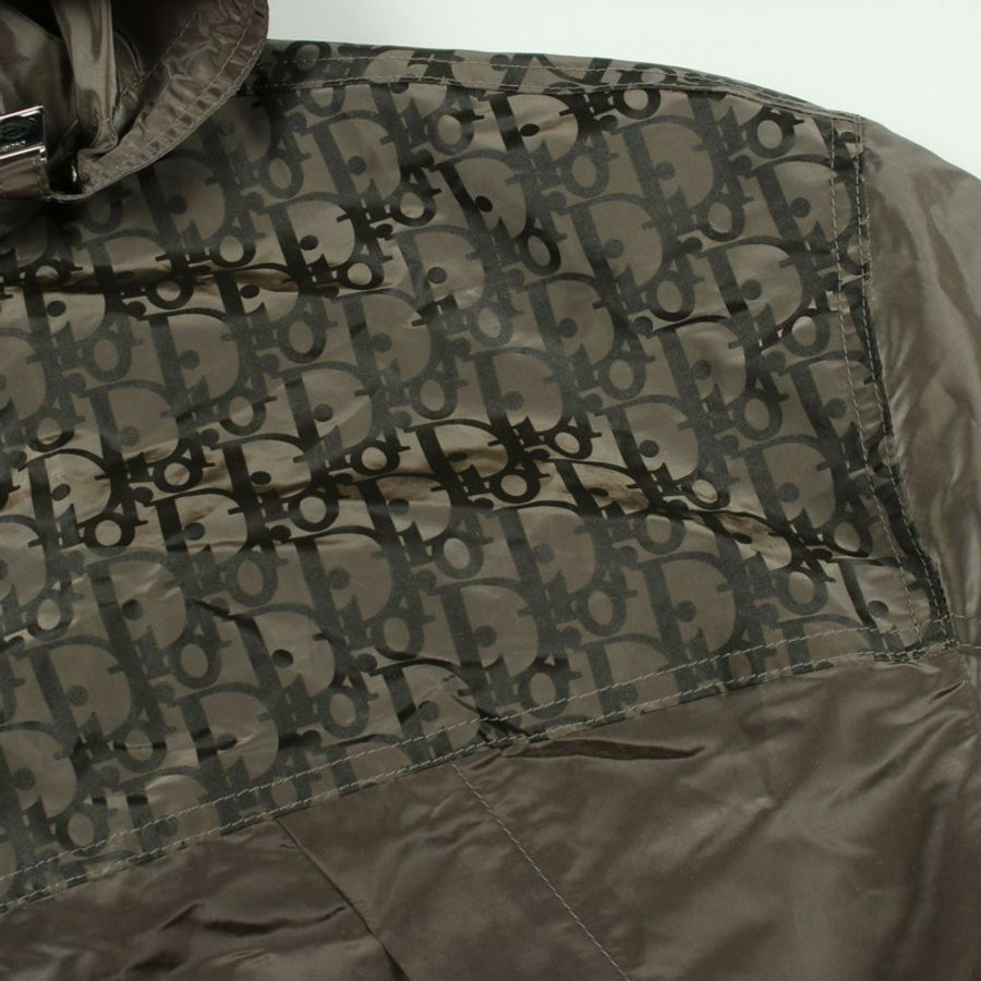 Christian Dior Oblique 連帽尼龍夾克衫 #48 尼龍綠 二手男款-5