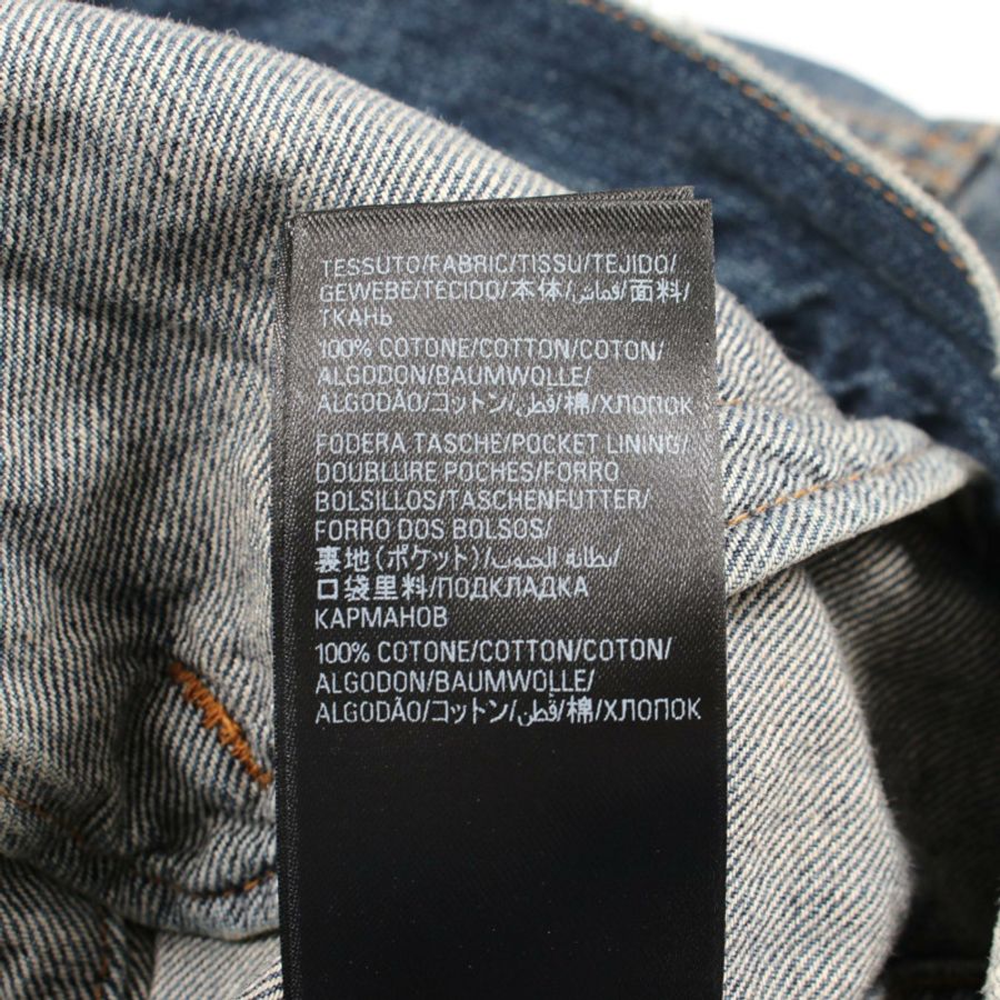 BALENCIAGA 牛仔夾克 773613 棉 海軍藍 二手 男女通用-4