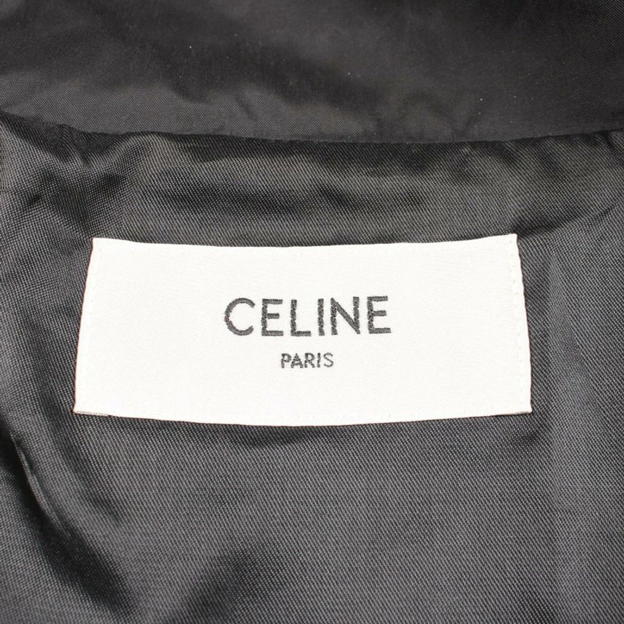 CELINE 棋盤格圖案短版外套 其他外套 2W420495M 聚酯纖維 黑色 白色 二手 男士-2