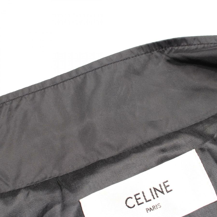 CELINE 棋盤格圖案短版外套 其他外套 2W420495M 聚酯纖維 黑色 白色 二手 男士-6