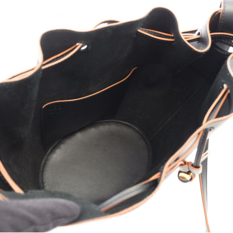 LOEWE Balloon Bag 中型斜挎單肩手提包 黑色真皮 二手 女士-2