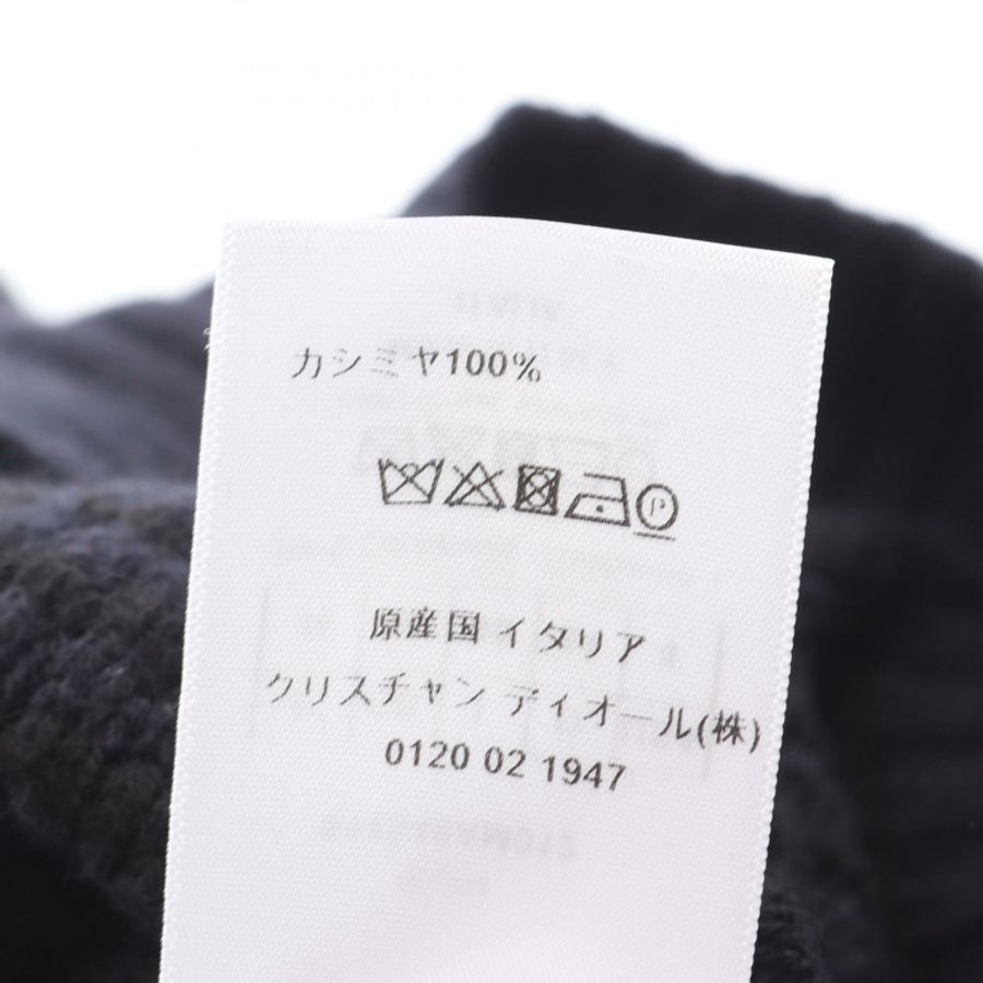 Christian Dior 圓領針織衫 844S48AM012 羊絨色 海軍藍 黑色 #36 二手 女款-3