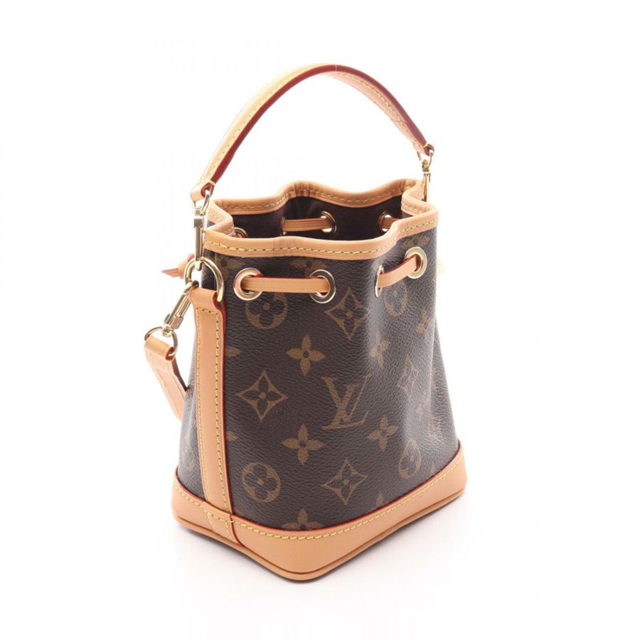 路易威登 Nano Noe 單肩手提包 M81266 Monogram 帆布皮革二手 LV-1