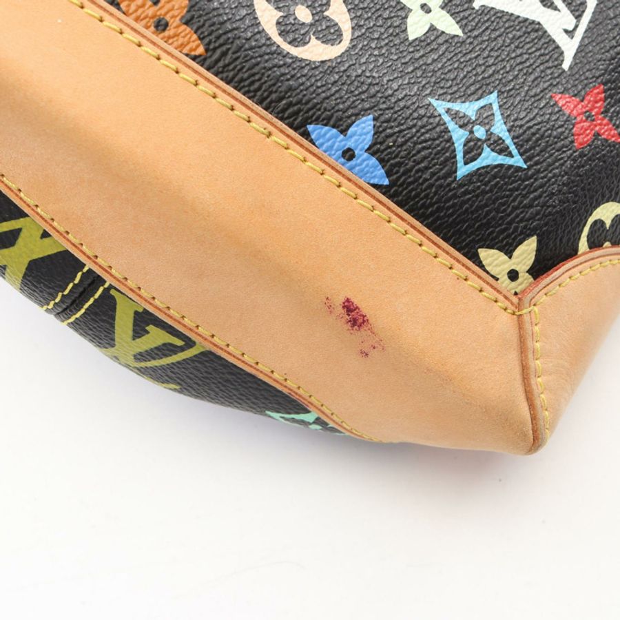 路易威登 Ursula Monogram Multicolor 黑色手提包 M40124 PVC塗層帆布皮革 黑色二手女士-7