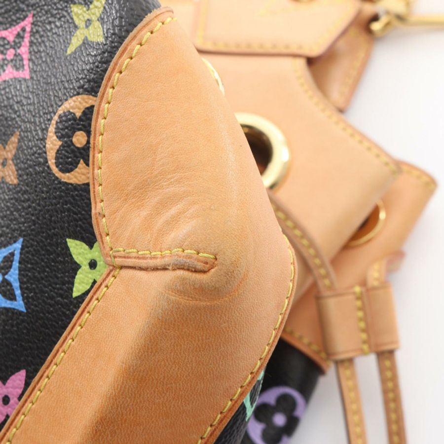 路易威登 Ursula Monogram Multicolor 黑色手提包 M40124 PVC塗層帆布皮革 黑色二手女士-9