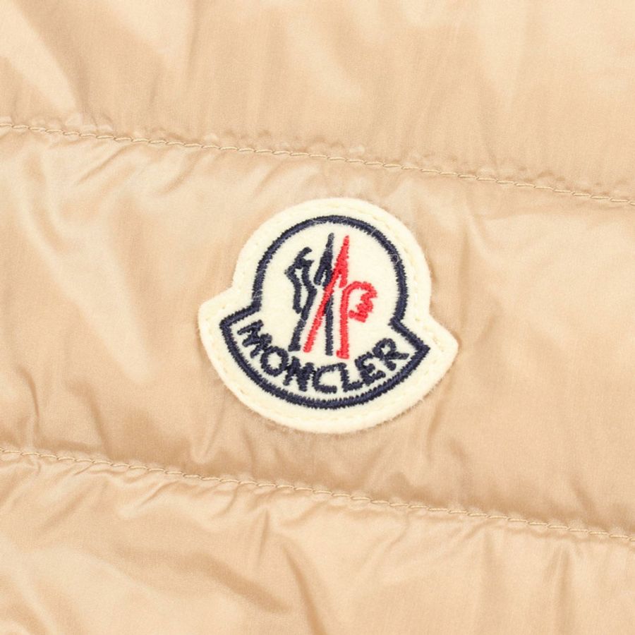 MONCLER IGENS 羽絨背心無袖外套 1A00087597YF2223 尼龍 米色 全新 #3-5