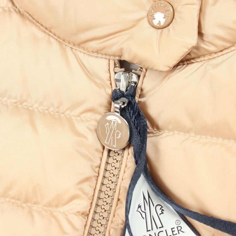 MONCLER IGENS 羽絨背心無袖外套 1A00087597YF2223 尼龍 米色 全新 #3-6
