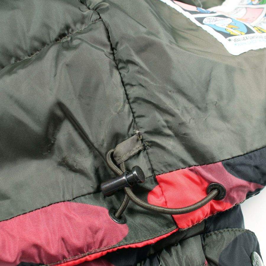 MONCLER EYMERIC 連帽羽絨外套 E2091419928553991 尼龍 卡其色 紅色 #5 二手-7