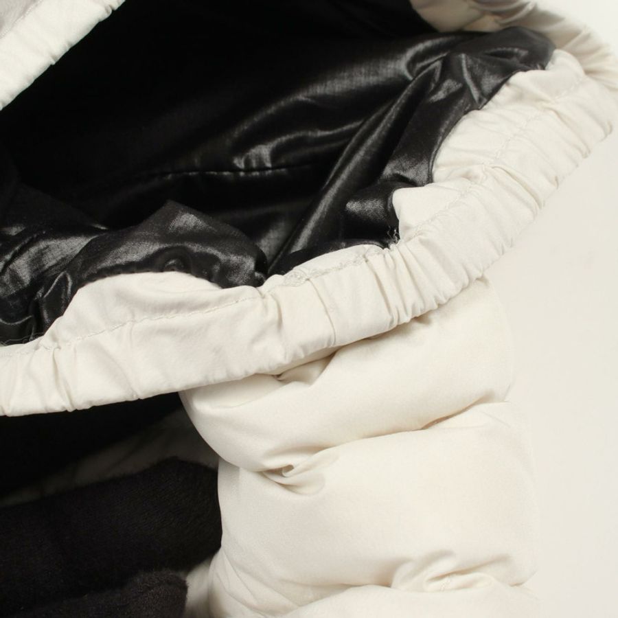 MONCLER ALITERSE 連帽羽絨背心 無袖 1A00022 尼龍 白色 黑色 二手 #0-5