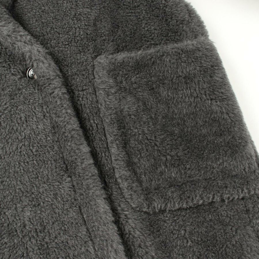 MAX MARA Kadiak 泰迪熊圖案其他外套 24210163136 羊毛羊駝毛 灰色 二手 女款-6