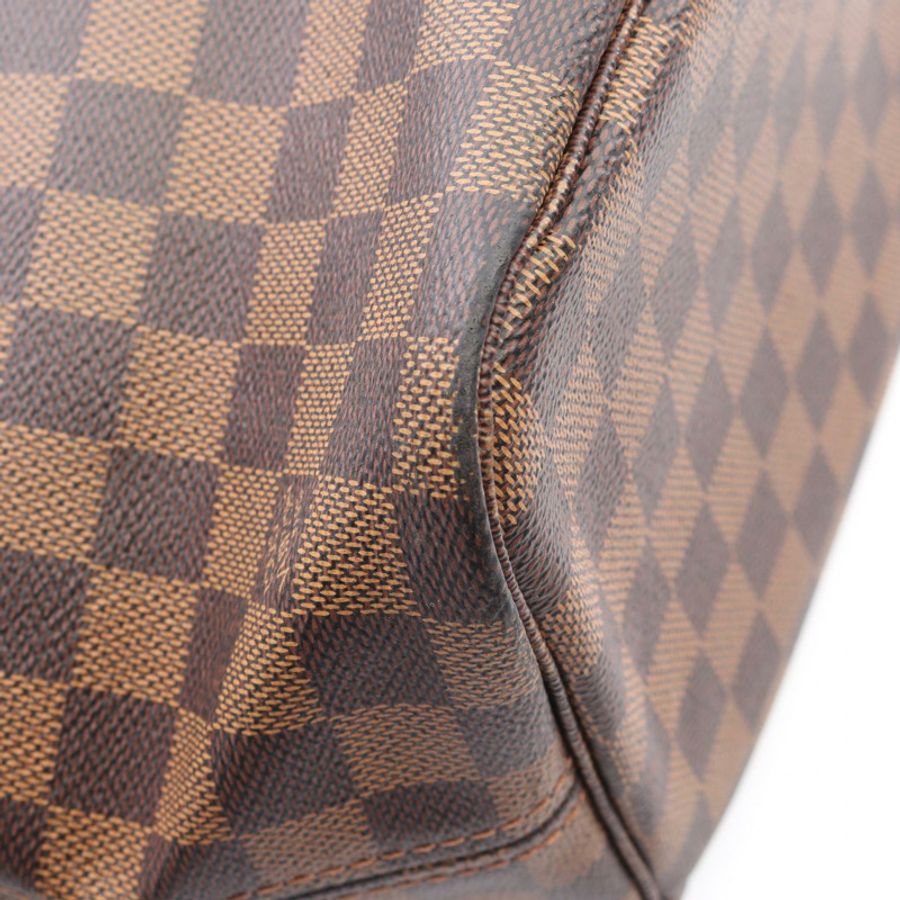 路易威登 Neverfull MM 手提單肩包 N41358 Damier 皮革 Ebene ceries-6