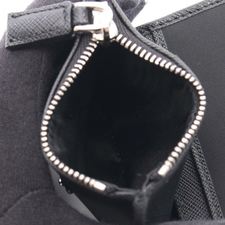PRADA Re-Nylon 雙折皮夾 2MC1282DMHF0002 尼龍皮革 黑色 全新 女士-3