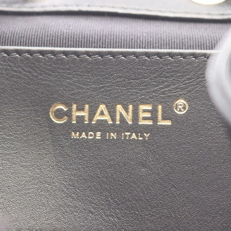 香奈兒 (CHANEL) CHANEL19 雙肩包/背包,羊皮材質,黑色,二手,女士,金色五金-3