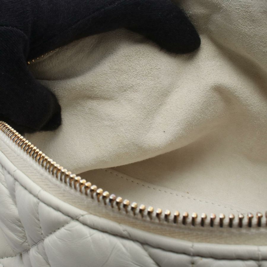 Dior DIORTRAVEL Nomad Pouch Cannage 肩背包 白色二手皮革斜背包-4