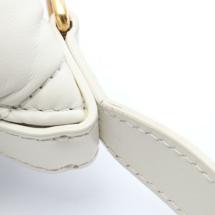 Dior DIORTRAVEL Nomad Pouch Cannage 肩背包 白色二手皮革斜背包-7