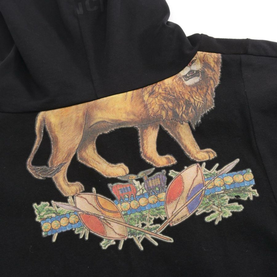 BALENCIAGA Docking 長版印花連帽衫 704026 純棉 黑色 多色 二手 男款-10