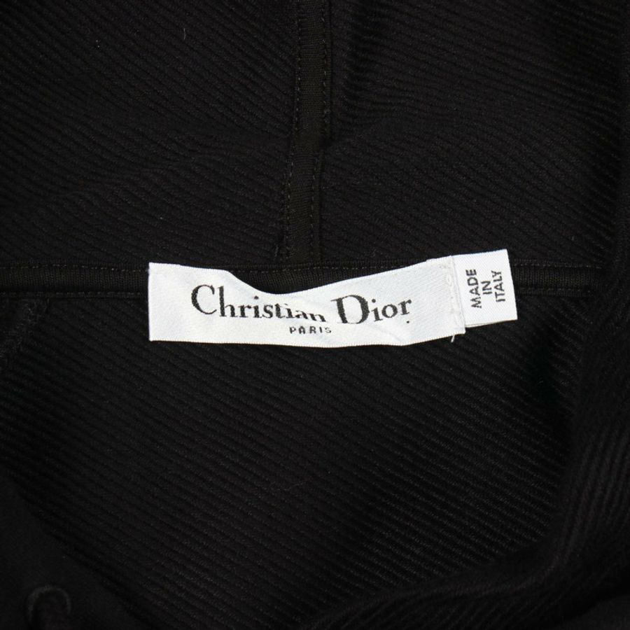 Christian Dior刺繡連帽衫 #XS 純棉黑色多色二手-2