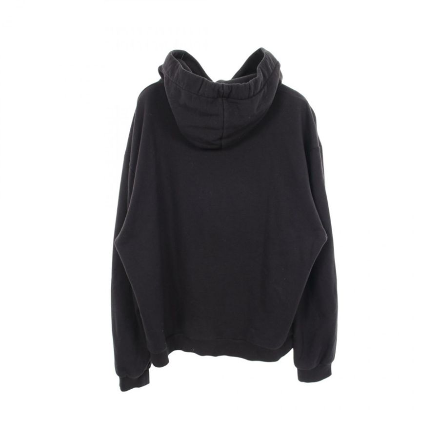 CELINE Logo 寬鬆連帽衫 2Y468670Q 純棉 黑色 #XXL 二手男款-1