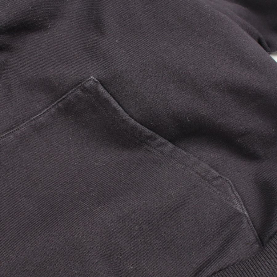 CELINE Logo 寬鬆連帽衫 2Y468670Q 純棉 黑色 #XXL 二手男款-8