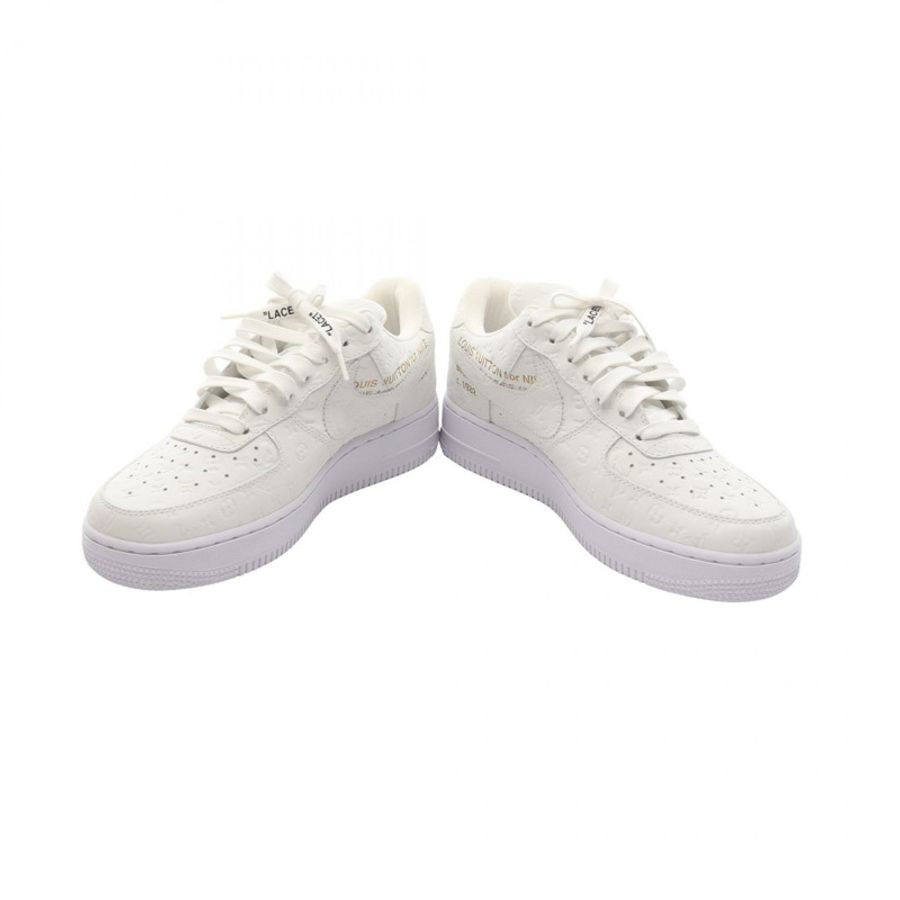 路易威登 Air Force 1 Low Monogram 白色真皮運動鞋,二手男款 7 碼-2