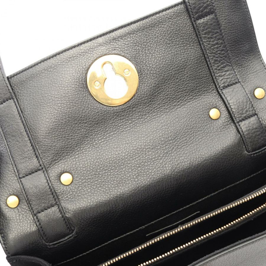 SAINT LAURENT PARIS MUSE TO 單肩斜背包 368229 黑色皮革 二手-6