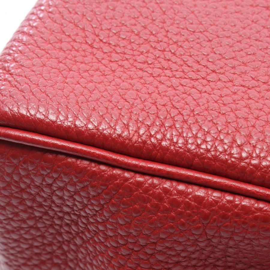 愛馬仕 Kelly 25 內縫肩帶手提包 M Togo 紅色加蘭士色 SHW-10