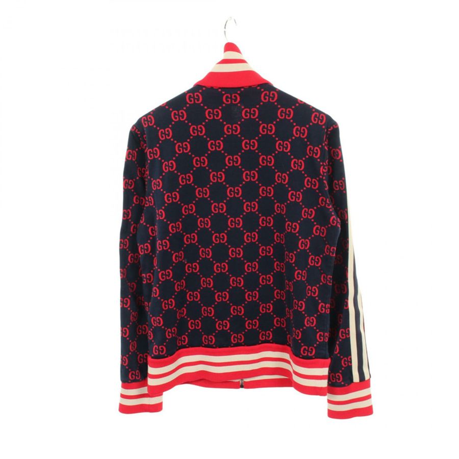 GUCCI GG 提花其他外套 496919 棉 海軍藍 紅色 米色 二手 男款-1