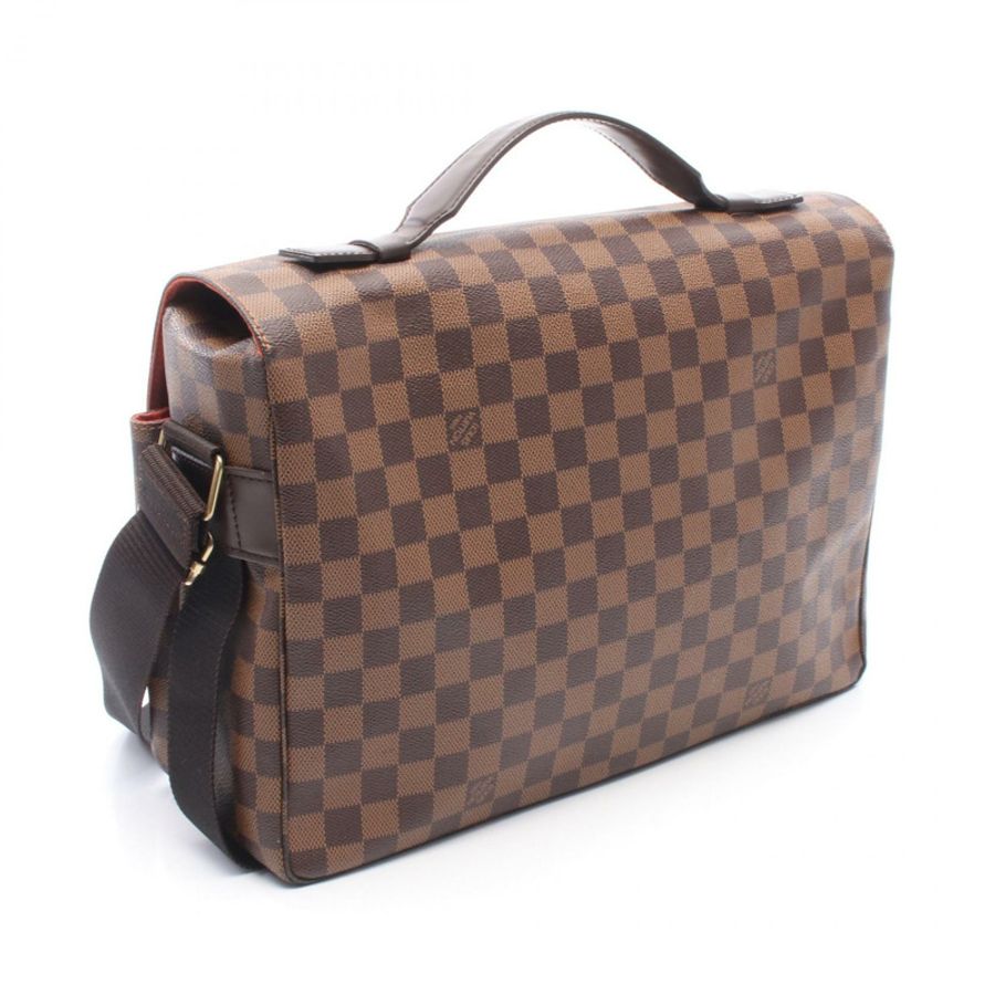 路易威登 Broadway 斜背單肩包 N42270 Damier 皮革 Ebene 二手-1