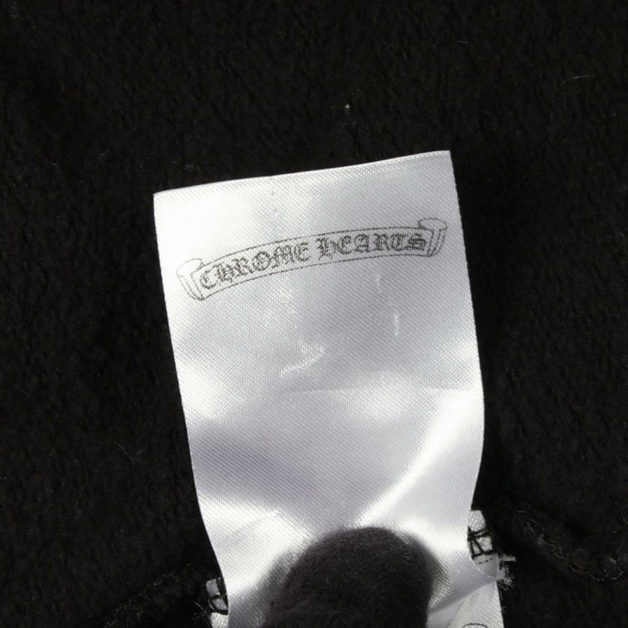 CHROME HEARTS FOTI 馬蹄鐵標誌連帽衫,純棉黑色,二手男款-4