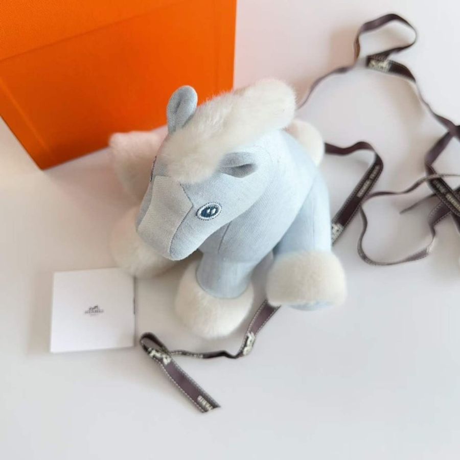Hermes 愛馬仕 Baby Hermy. 小馬玩偶 天空藍-1