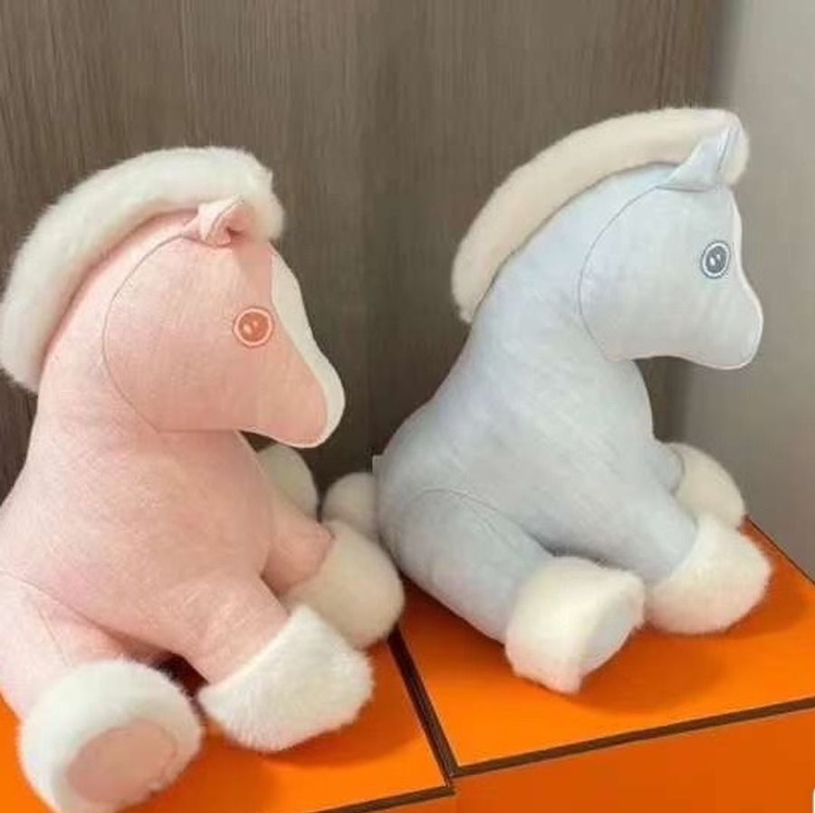 Hermes 愛馬仕 Baby Hermy. 小馬玩偶 天空藍-4