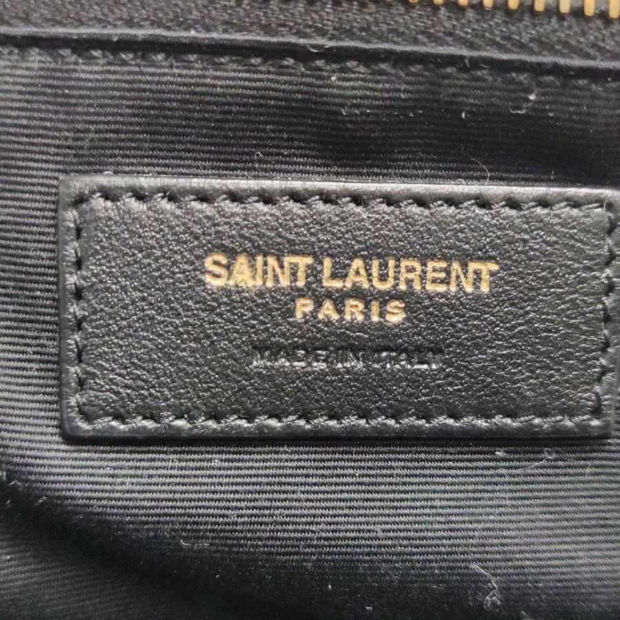 Saint Laurent Calypso小號羊皮純色YSL標誌肩包-20