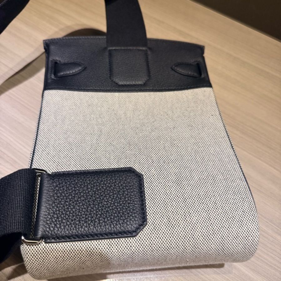 HERMÈS Hac a Dos PM 全新 愛馬仕 後背包 Toile H 帆布 Togo皮革 專櫃購入-6