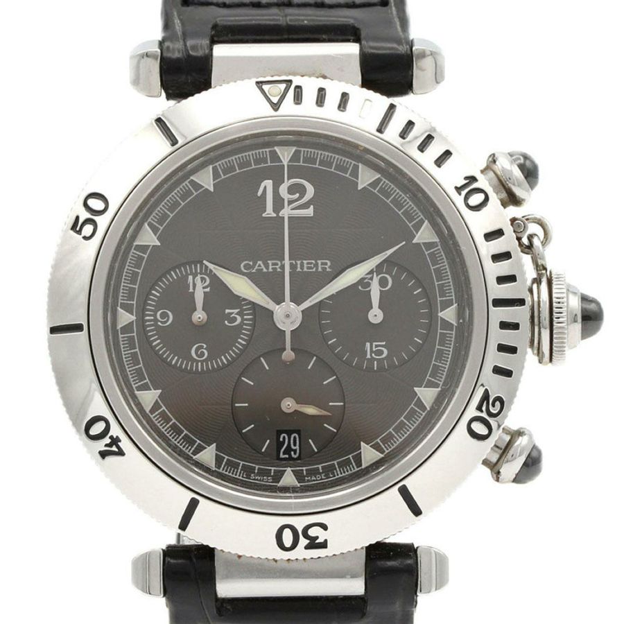 卡地亞 Pasha 950 Chrono SSxPT W3105155 自動腕錶-0