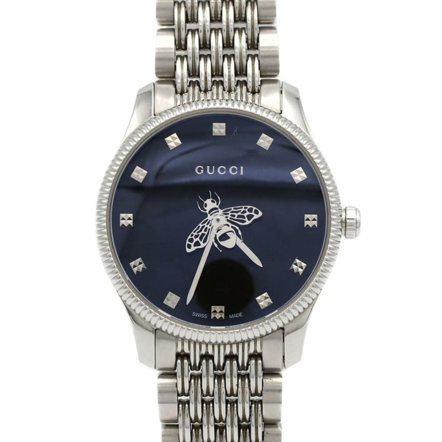 Gucci G-Timeless 126.5 YA1265020 不鏽鋼石英錶-0