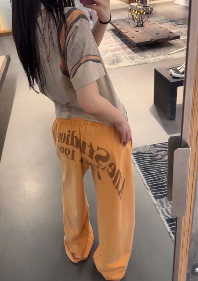 ACNE STUDIOS✨Y2K美式街頭鬆緊棉褲寬褲 夏日神褲 #S-0