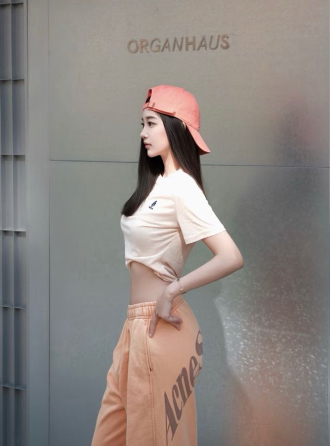 ACNE STUDIOS✨Y2K美式街頭鬆緊棉褲寬褲 夏日神褲 #S-2