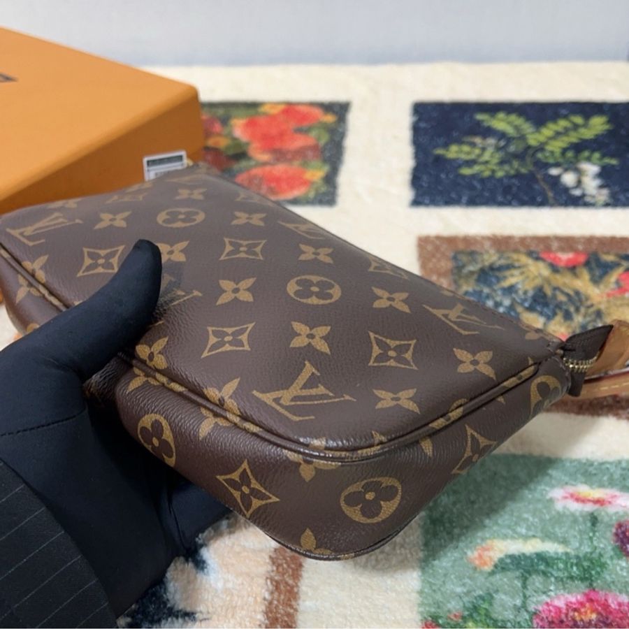 lv 路易威登 芯片編碼款老花麻將包-3